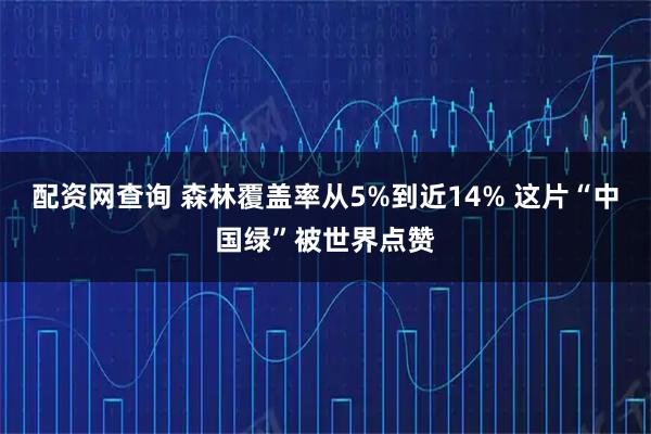 配资网查询 森林覆盖率从5%到近14% 这片“中国绿”被世界点赞