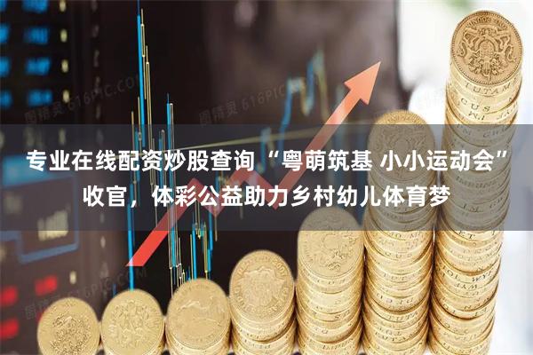 专业在线配资炒股查询 “粤萌筑基 小小运动会”收官,体彩公益助力乡村幼儿体育梦